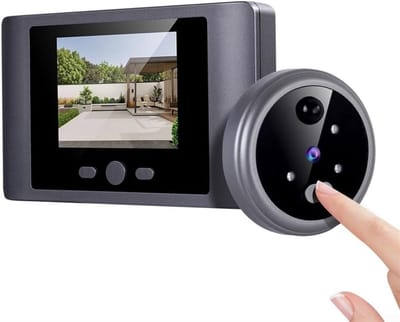 Draadloze Deurbel Camera - Slimme Viewer - Veilige Toegang - HD Scherm Bewegingsdetectie - 16 x 10 x 8 cm