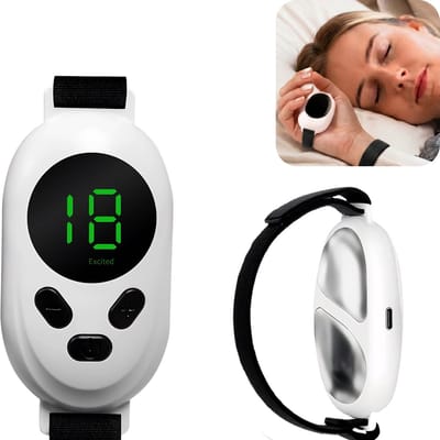 Goodli Slaaptrainer Handpalm PRO - Ademhalingstrainer - Slaaphulp middel voor Kinderen en Volwassenen - Beter Slapen - Ademhalingsoefeningen - 18 Standen - Neurorelax Apparaat - NerveRelax - Inclusief Oplaadkabel
