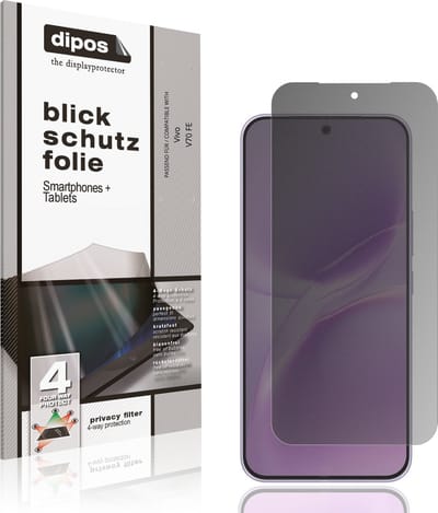 dipos – Matte Privacy Screenprotector geschikt voor Vivo V70 FE | Anti-Spy Beschermfolie