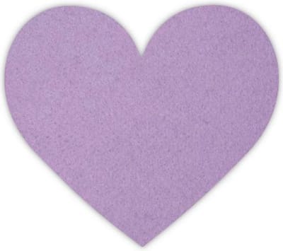 Hart vilt onderzetters - Lila - 6 stuks - ø 10 cm - Glas onderzetter - Valentijn - Cadeau - Woondecoratie - Woonkamer - Valentijn - Tafelbescherming - Onderzetters Voor Glazen - Keukenbenodigdheden - Woonaccessoires - Tafelaccessoires