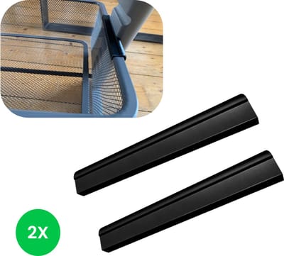 Adapter voor de Ikea Trofast draadmand voor Tripp Trapp kinderstoel - voor alle tripp trapp modellen - V3 - Zwart - 2 stuks - met één klik te bevestigen