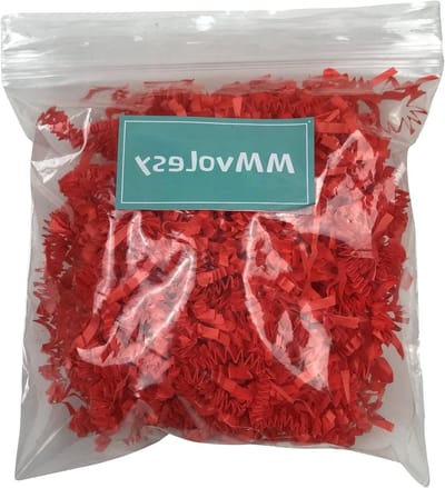 Papier Vulling - Crinkle Shred - Cadeaus Verpakken - Gemaakt van Gerecycled Papier - 8 Ounce - Oranje