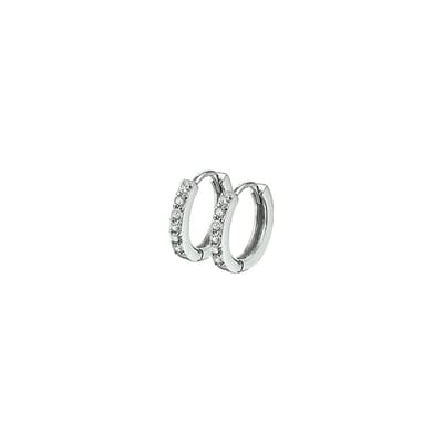 13.22197 oorbel zilver zirkonia 13x2mm