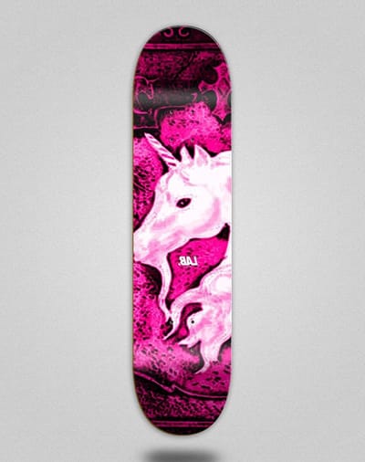 Skateboard Deck - Plank - Straat Tricks - Gothic Unicorn Design - 8.25 Inch - Niet gespecificeerd