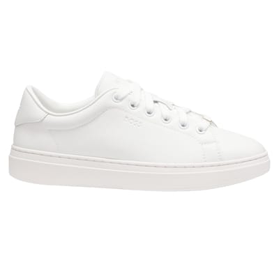 Boss Kieran leren platte sneakers voor dames (Wit)