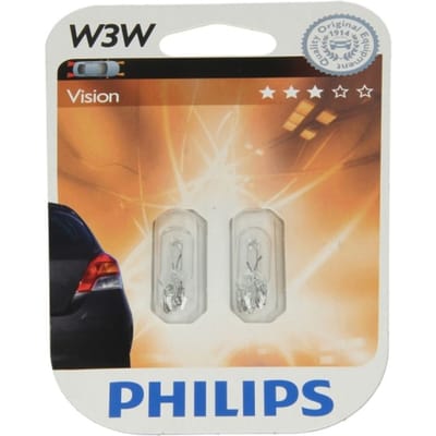 P27/7w lamp PHILIPS W3W 12V/3W, 2 Stuk