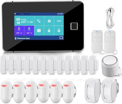 Home Beveiliging Systeem - Alarmsysteem GSM WiFi - Huis Beveiligen - Vingerafdruk Ontgrendeling