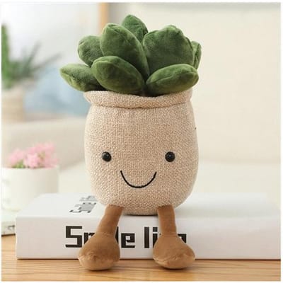 Gesimuleerde Muziek Taart Pluche Speelgoed Leuke Planten Sieraden Dennenboom Geluks Bamboe Huis Woonkamer Decoraties W4882WW-25cm
