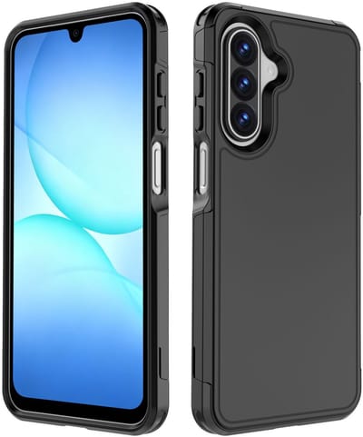 Hoesje Geschikt voor Samsung Galaxy A17 - Compatibel met MagSafe / Qi2 | Back Cover met Magneet | Dual-Layer Hybride Case | Zwart
