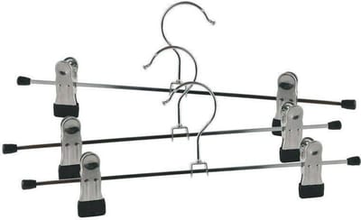 Broekhanger Metaal met Clips 3 stuks - Kleerhanger - Kleerhanges Broeken