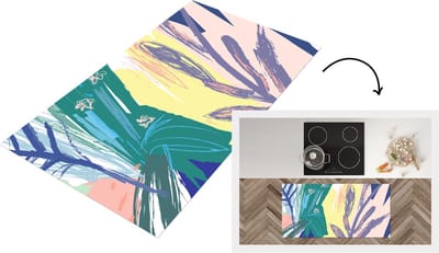 Keukenloper - Loper keuken - Zomer - Plant - Tropisch - 120x60 cm - Keukenloper vinyl