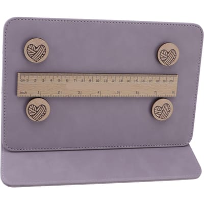 Kaarthouder Breigereedschap Naaldkunst Opvouwbaar Haakpatroonhouder Breiaccessoires Purple