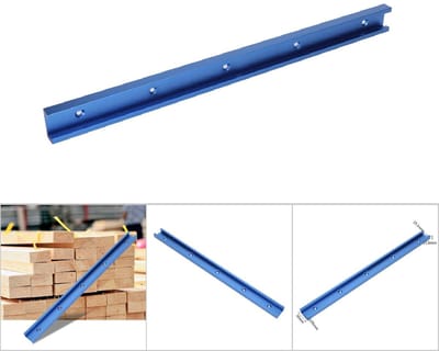Dailygoods - Aluminium T-Track Rail - Houtbewerking - 800mm - T-Slot Jig - Routertafel - Verstekrailmal - Perfect voor precisie snedes