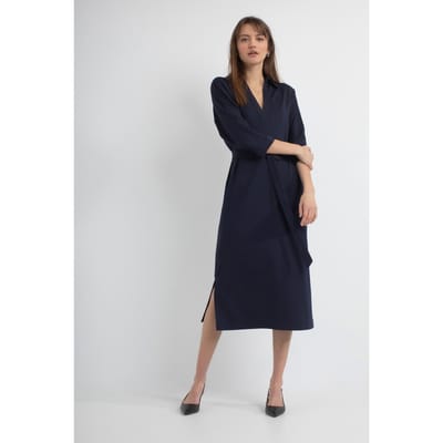 Josephine & Co Pearl Dress Dark Navy Size: 46 | Shirt Dresses Outlet | Dames | Blauw