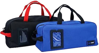 Canvas Tool Bag Zware Duty Tool Tote Combo Kit - Medium & Grote Organizer Tassen voor Elektriciens, Technici, en Timmermannen