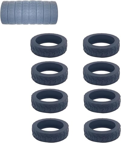 8-delige bagagehoes set, silicone beschermhoes voor koffers, geluiddempende hoes voor wielen, perfect voor bescherming en stijl van je bagage en meubels