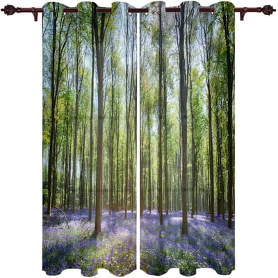 Bos Rode Mangrove Luxe Slaapkamer Keuken Gordijn Woonkamer Decoratie Gordijn 135W x 60H(cm)