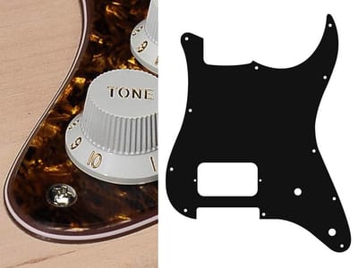Boston ST-444-TBP pickguard, Stallion, H, 2 pot holes, 4 ply, tortoise brown pearl