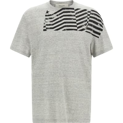 Journey Unisex Regular T-shirt Cotton Slub Jersey Flag Print