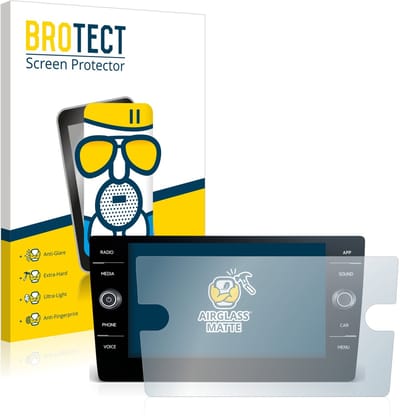 BROTECT - Screenprotector voor Volkswagen Passat 2017 Discover Media 8" 2017-2019 - Folie Beschermfolie Beschermglas matte
