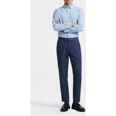 GUESS Marciano By  Max Pleated Reg Chin The Dark Blue Wash Taglia: 50 | Pantaloni chino Outlet | Uomo | Blu