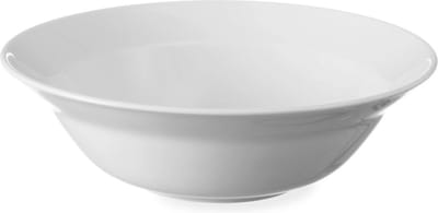 HENDI Saladeschaal – Versterkte randen – Hoge kwaliteit glazuur – ⌀250mm – Wit porselein