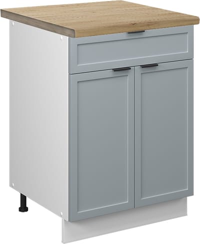 Vicco Fame-Line Keukenonderkast – 60 cm met lade, WB Eik Licht blauw-grijs