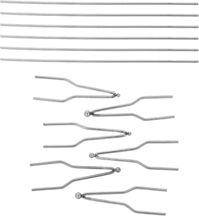 Pyrografie Brandpunt Tips - Houtbrand Accessoires - Houtbewerking Graveren - Ergonomisch Ontwerp - 7 cm - Zilver