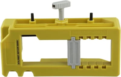 Deurband Freessjabloon - Scharnierboorsjabloon - Nauwkeurige Inbouw - Verstelbaar en Antislip - 20 x 13 x 5 cm - Groen