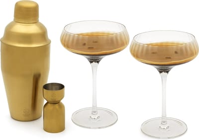 Leopold Vienna - Martini cocktail set Arinto (cocktail shaker, jigger/pipet, cocktailglazen)