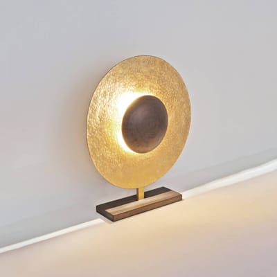 Holländer Tafellamp Satellite hoogte 52cm goud/bruin