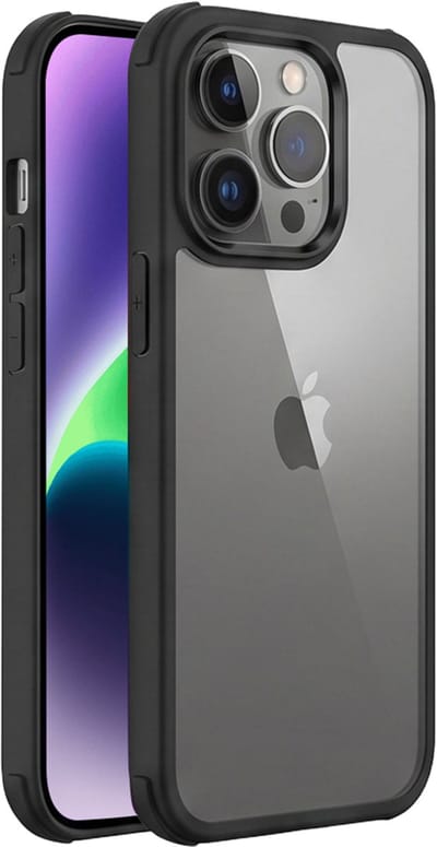 Bigben Connected, Hoesje geschikt voor iPhone 14 Pro - 360° Volledige Bescherming, Transparant