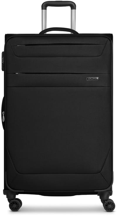 Worldpack Chicago 4 wielen Trolley L 78 cm met uitbreidingsplooi - Zachte bagage - TSA slot - black