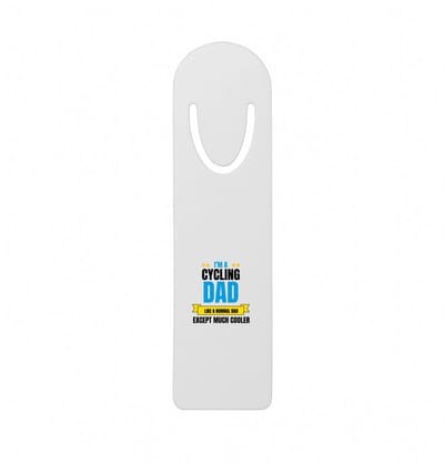 Hacebo® - I'm a cycling dad metalen boekenlegger - Vader - papa - vaderdag cadeautjes - verjaardagscadeau - gift - kado Bladwijzer boekenleggers - 12.7 cm x 3.2cm