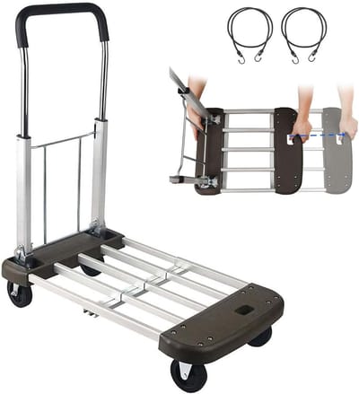 Vouwbare Transportkar - Handige Steekwagen - Zwaar Werk - Stille Wielen - 150kg Capaciteit