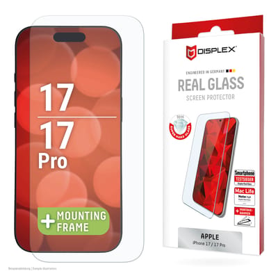 Displex Screenprotector Real Glass geschikt voor Apple iPhone 17 / 17 Pro