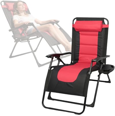 White-Label® Zonnebed Opvouwbaar – Ligbed Tuin – Relax Ligstoel Buiten – Deluxe