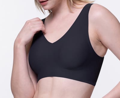 Dorina Bralette met vulling Eco - Soft BH - Naadloze BH Top - Comfortabele top - Schijnt niet door - M - Zwart