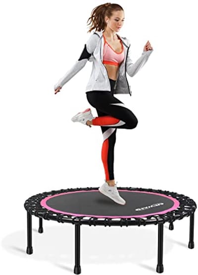 Stille Mini-Trampoline 40'-48' voor Volwassenen - Fitness en Cardio Trainer