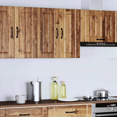 vidaXL - Keukenbovenkast - Lucca - bewerkt - hout - oud - houtkleurig