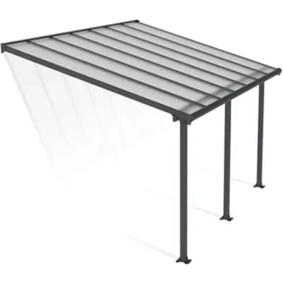 Palram | Canopia - Terrasoverkapping Olympia - Helder - Donkergrijs - 425x294cm