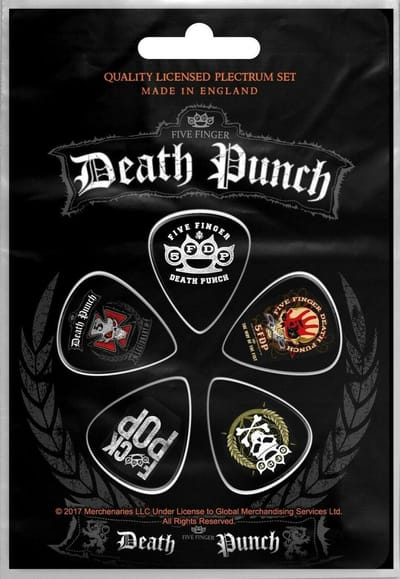 Five Finger Death Punch - Logos Plectrum - Set van 5 - Multicolours