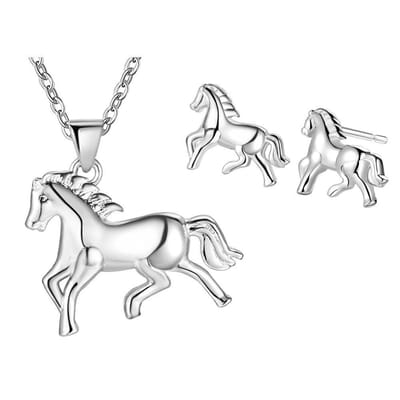 Jomide Sieradenset Paard - Zilverkleurig