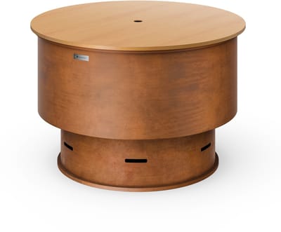 Blumfeldt Pompeji vuurschaal met grill – 3-in-1 vuurschaal, grill & tafel, rookarm design, stalen constructie, incl. accessoires