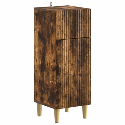 vidaXL - Badkamer - Opbergkast - ARNHEM - Gerookt - eiken - 30 - x - 31 - x - 80 - cm