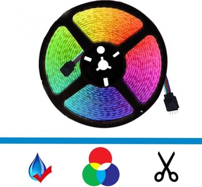 Extra Lang - LED Strip RGB - Losse ROL van 20 meter - 24V - type 5050 - 60 Led/m - IP68 - 5 Jaar Garantie