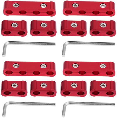 Dailygoods- Bougiekabel Draad Afscheider 12 Stuks - Aluminiumlegering - 8mm/9mm/10mm - Lichtgewicht - Duurzaam - Goede Prestaties - Draadseparator
