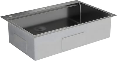 Waterval Aanrecht - Voor Keuken & Spoelruimte - Grote Enkele Sleuf, Geïntegreerd Design - 304 Roestvrij Staal, 84×56 cm, Topmontage met Uittrekbare Kraan