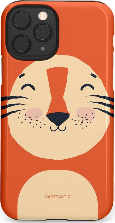 Casetastic hoesje geschikt voor Apple iPhone 11 Pro - Dubbellaagse bescherming - Knuffelkopjes tijger - Fashion Case - Terracotta Zand