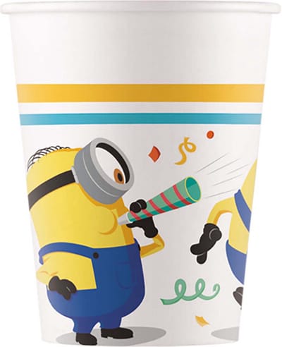 Minions - Bekers Papier FSC 200 ml - 8 stuks